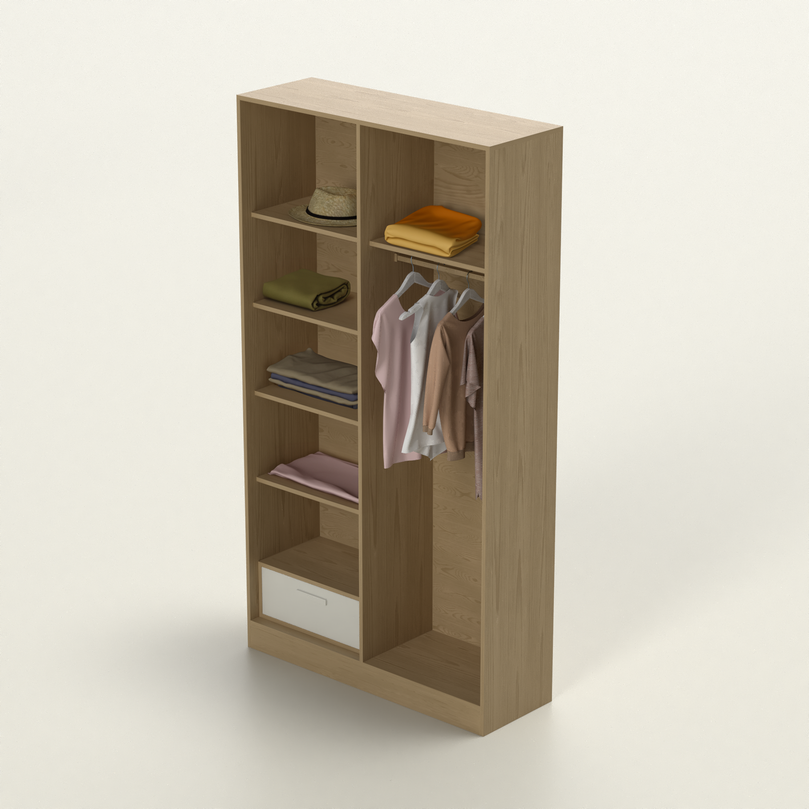 دولاب  بتصميم خشبي مميز