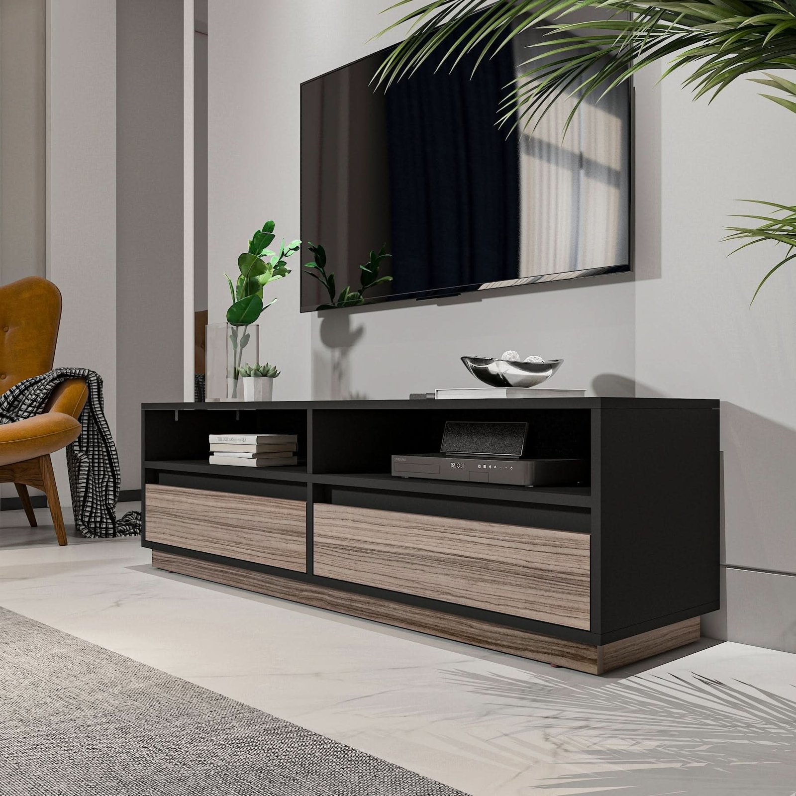 طاولة تلفاز بتصميم مودرن