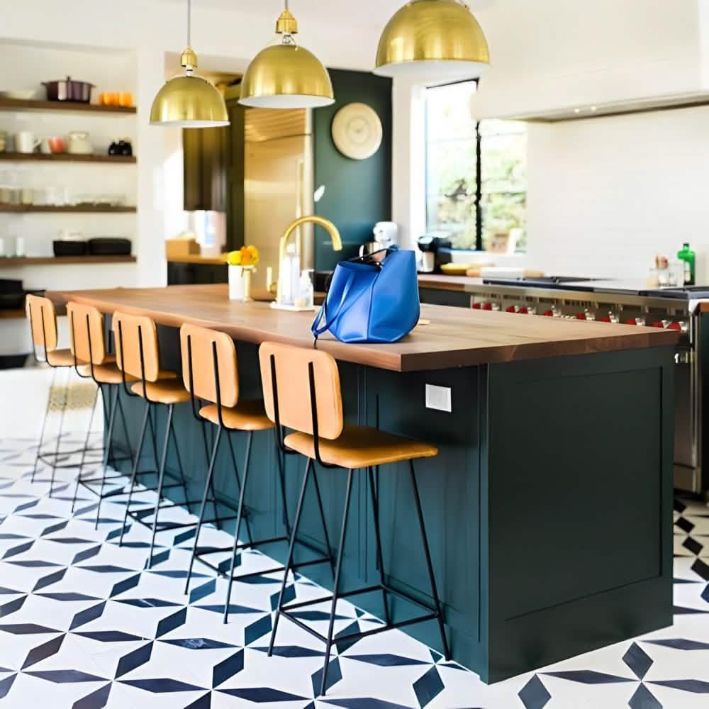 كرسي بار معدن و جلد