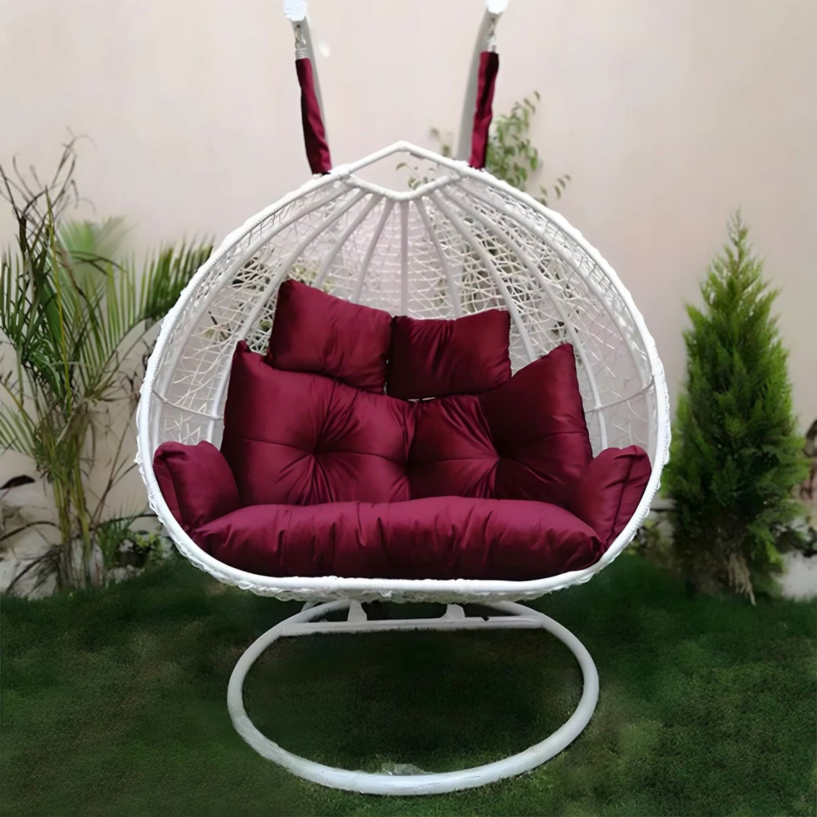 مرجيحة معدن و راتان
