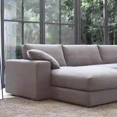 كنب زاوية بتصميم بسيط
