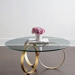 طاولة قهوة دائرية