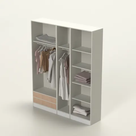 دولاب مزود بدرجين بتصميم بسيط