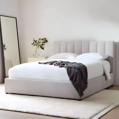 سرير بظهر تنجيد