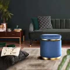 بوف دائرى بحزام قاعدة ذهبى