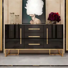 بوفيه خشب و استانلس