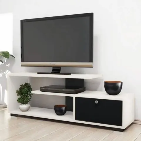 ترابيزة تليفزيون خشب ام دي اف، 120*30*40 سم