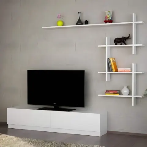 ترابيزة تليفزيون خشب ام دي اف، 140*30*40 سم