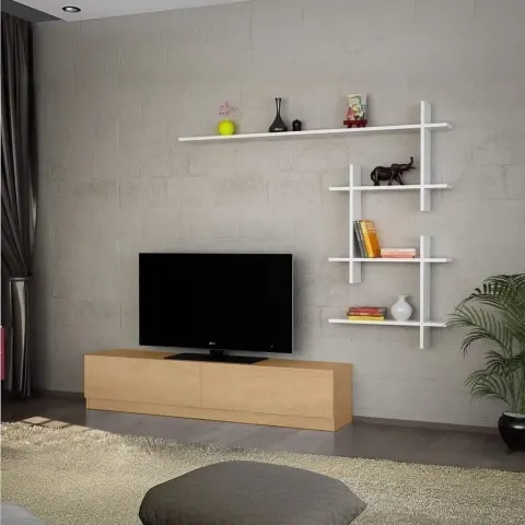 ترابيزة تليفزيون خشب ام دي اف، 140*30*40 سم