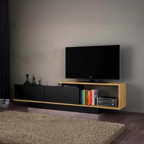 ترابيزة تليفزيون خشب ام دي اف، 180*30*45 سم