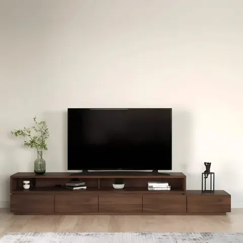 ترابيزة تليفزيون خشب ام دي اف، 200*30*50 سم