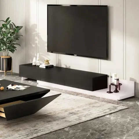 ترابيزة تليفزيون خشب ام دي اف، 240*40*40 سم