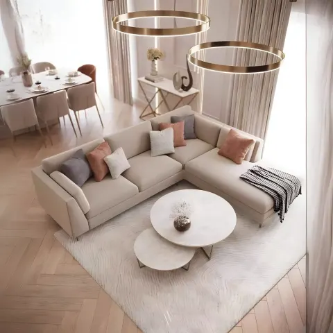 ركنة خشب طبيعي، 300*200*85*75 سم