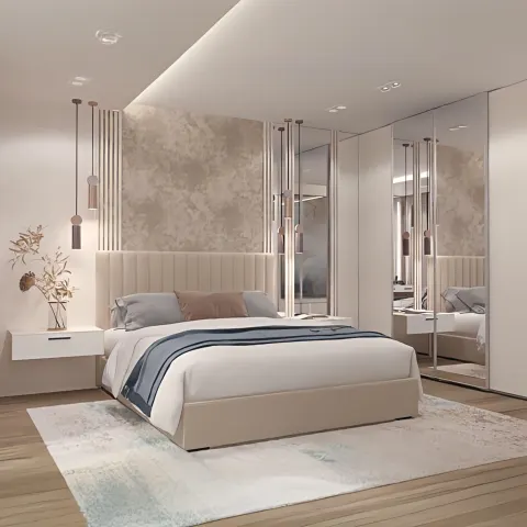 سرير بتصميم بسيط