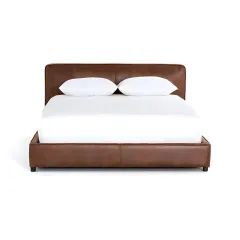 سرير بتصميم حديث جلد