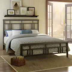 سرير معدن أسود
