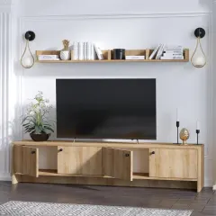 طاولة تلفاز بتصميم ريفي