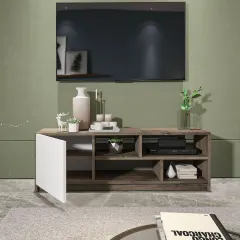 طاولة تلفاز متعددة الأرفف