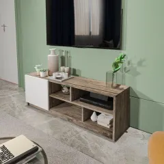 طاولة تلفاز متعددة الأرفف
