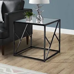 طاولة جانبية بتصميم معدني