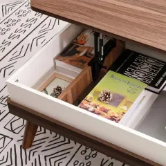 طاولة قهوة بتخزين داخلي