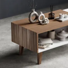 طاولة قهوة خشبية