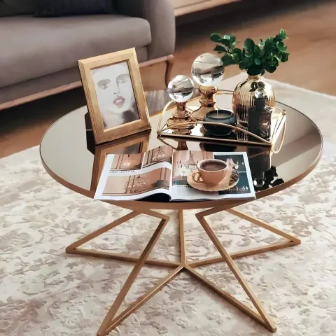 طاولة قهوة زجاج