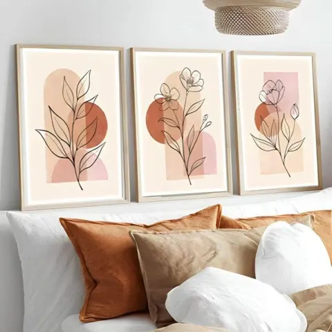 طقم لوحات بلوح زجاجي 120*60 سم