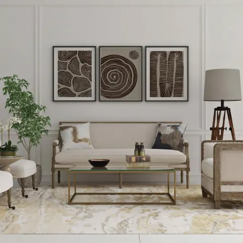 طقم لوحات متعدد الألوان 120*60 سم