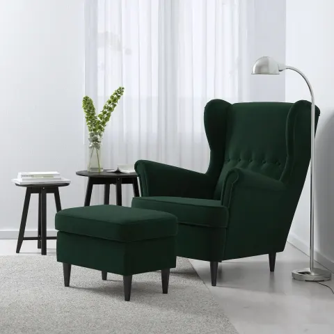 كرسي بذراعين بتصميم حديث