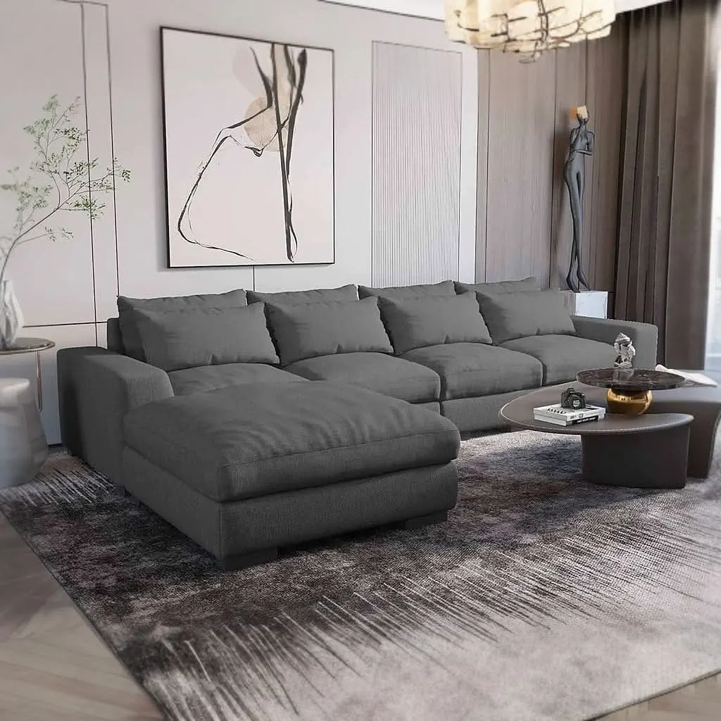 كنبة حرف L بتصميم حديث