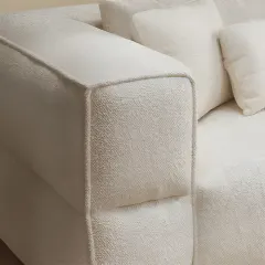 كنبة مودرن ثنائية خشب زان