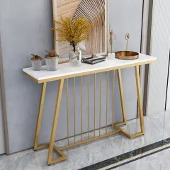 كونسول معدن بسطح رخام