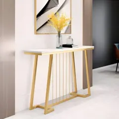 كونسول معدن بسطح رخام