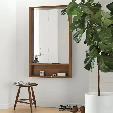 مرايا مع رف بتصميم مميز