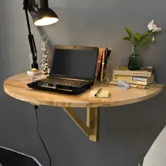 مكتب نص دايرة بتصميم بسيط