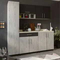 وحدة مطبخ خشبي مميزة